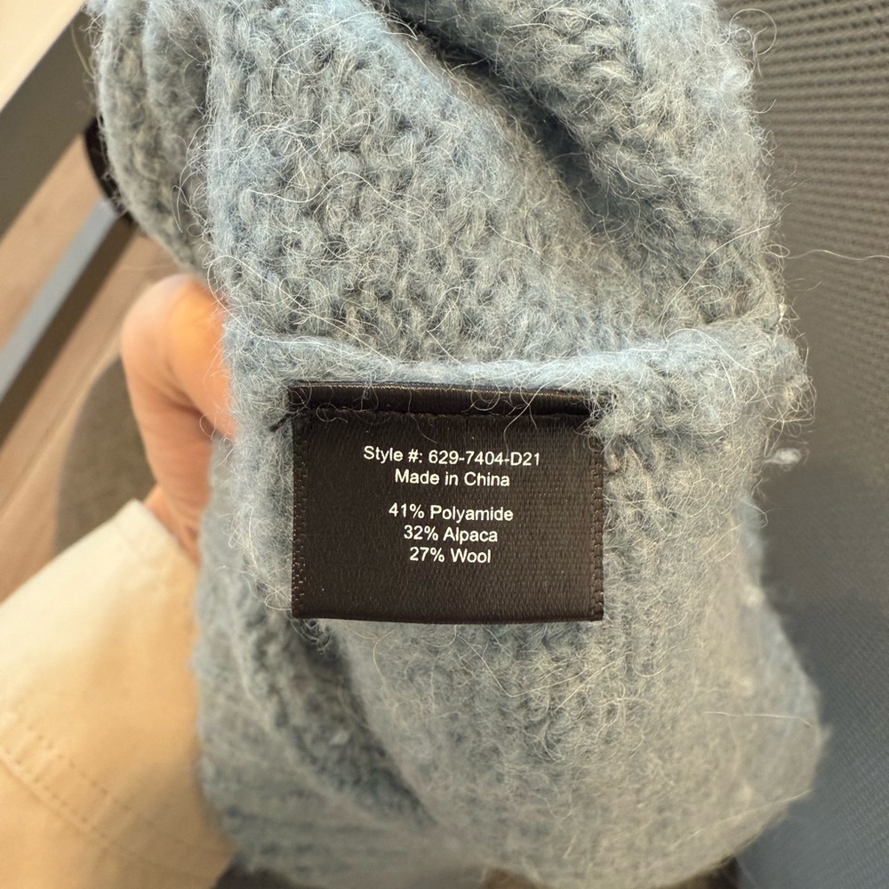 Jenni Kayne Alpaca Mockneck Pullover in Vintage Blue - Picture 11 of 11